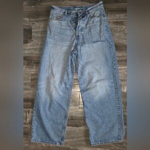 Astr Men's Relaxed Denim Jeans in Light Blue